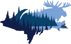 Down Wind Sports Upper Peninsula Moose Sticker Local Goods