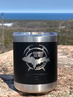 Michigan Ice Fest Yeti Rambler Lowball 10 Black