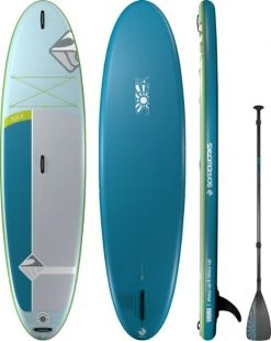 Down Wind Sports Boardworks SHUBU Sōlr 10'6 - Inflatable All-around SUP (Teal/Gray)