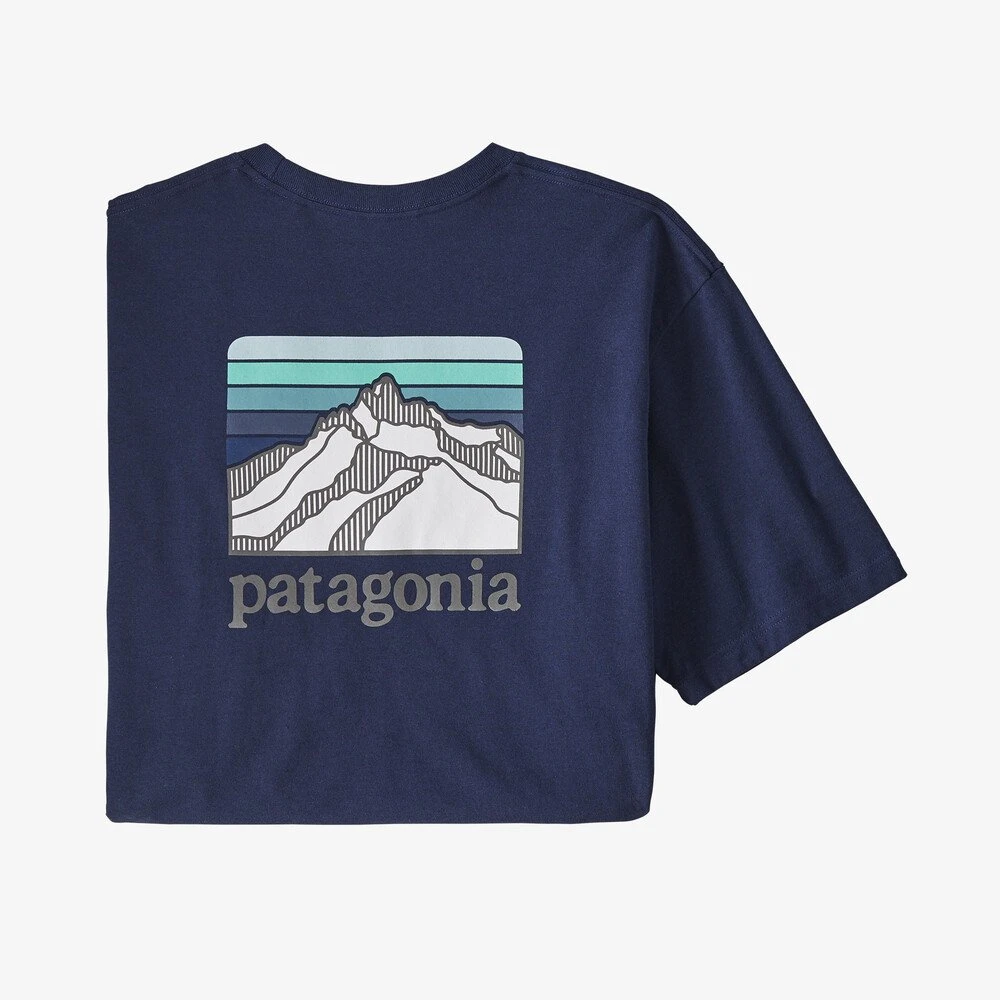 Coupon 🤩 Patagonia Men's Line Logo Ridge Pocket Responsibili-Tee 🥰 2 Patagonia Men's Line Logo Ridge Pocket Responsibili-Tee