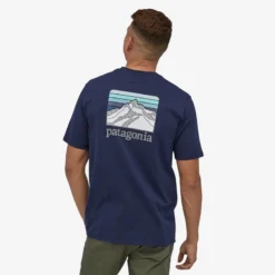 Coupon 🤩 Patagonia Men's Line Logo Ridge Pocket Responsibili-Tee 🥰 7 Patagonia Men's Line Logo Ridge Pocket Responsibili-Tee