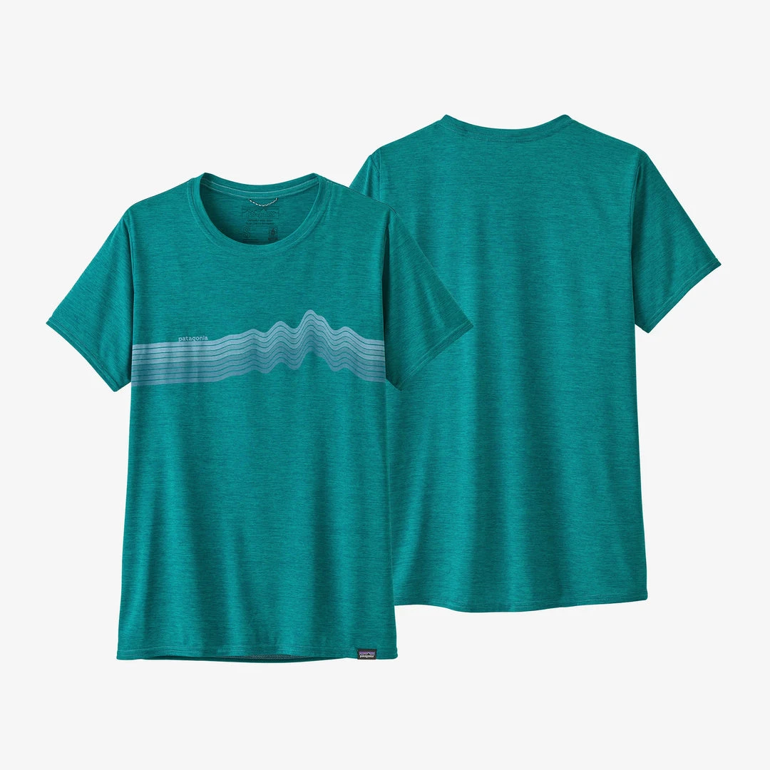 Best Pirce 🎉 Apparel Patagonia 👩 Women's Capilene Cool Daily Graphic 👚 Shirt ⌛ 4 Apparel Patagonia Women's Capilene Cool Daily Graphic Shirt