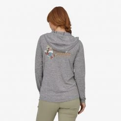 Best Sale 🔔 Patagonia 👩 Women's Capilene Cool Daily Graphic Hoody 😍 5 Patagonia Women's Capilene Cool Daily Graphic Hoody