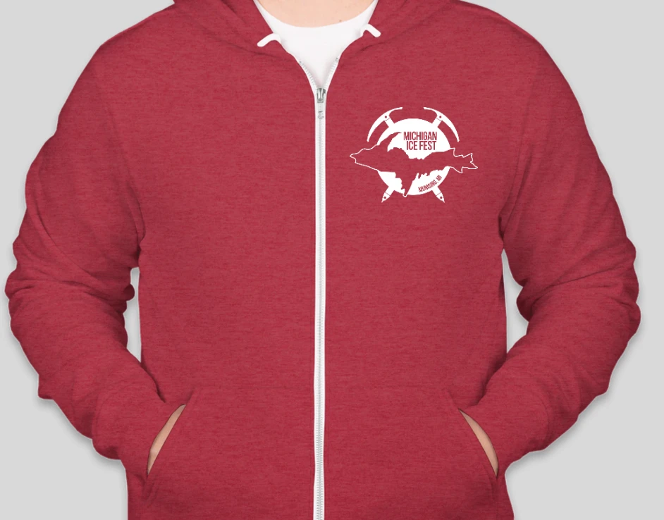 Best Sale 🎁 Down Wind Sports Michigan Ice Fest 22 Logo Hoody More Climbing Gear ✨ 5 Down Wind Sports Michigan Ice Fest 22 Logo Hoody More Climbing Gear