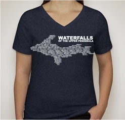 Down Wind Sports Women's Waterfalls V-Neck Local Goods