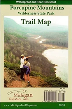 Down Wind Sports Porcupine Mountains Trail Map Second Edition