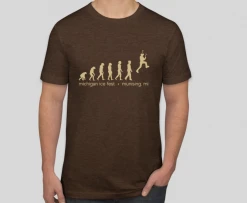 Down Wind Sports More Climbing Gear Michigan Ice Fest Evolution Tee