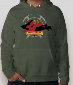 Down Wind Sports More Climbing Gear Michigan Ice Fest 30 Years Hoodie