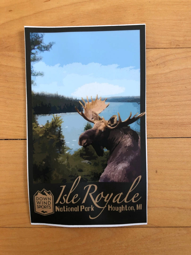 Hot Sale 🥰 Down Wind Sports Isle Royale Sticker 😉 2 Down Wind Sports Isle Royale Sticker