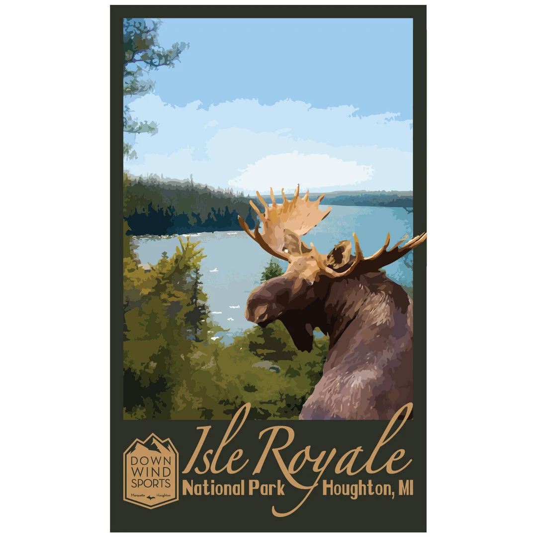 Hot Sale 🥰 Down Wind Sports Isle Royale Sticker 😉 1 Down Wind Sports Isle Royale Sticker