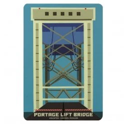 Down Wind Sports YELLOW/BLUE BRIDGE STICKER