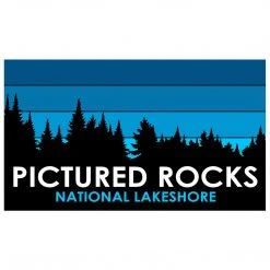 Down Wind Sports Local Goods Pictured Rocks Trees Sticker