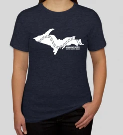 Down Wind Sports Women's UP Snowshoe T-Shirt Local Goods