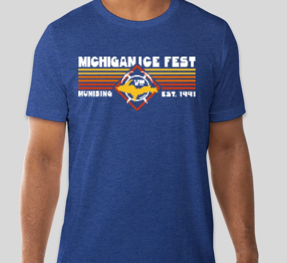 Hot Sale ⭐ Down Wind Sports Michigan Ice Fest Retro Tee More Climbing Gear 👏 1 Down Wind Sports Michigan Ice Fest Retro Tee More Climbing Gear