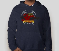 Down Wind Sports More Climbing Gear Michigan Ice Fest 30 Years Hoodie
