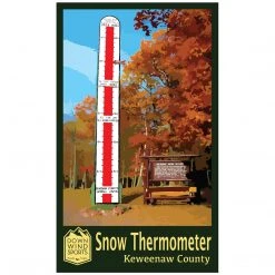 Down Wind Sports Snow Thermometer Sticker