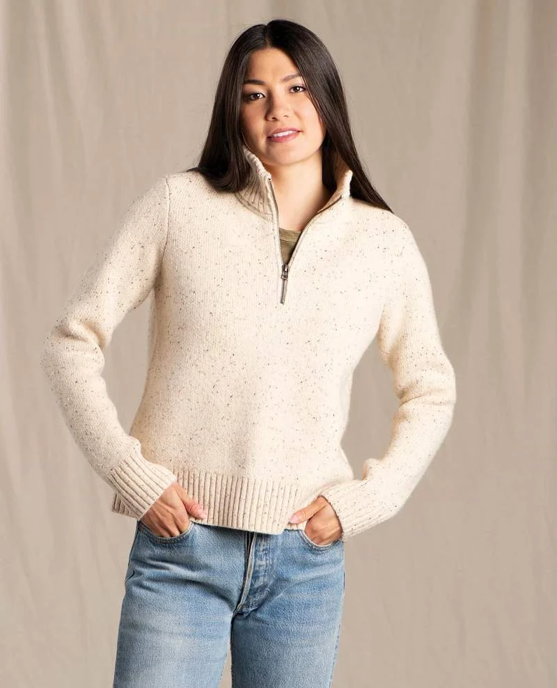 Flash Sale 🎁 Toad&Co Toad&Co 👩 Women's Wilde Quarter Zip Sweater 🌟 3 Toad&Co Toad&Co Women's Wilde Quarter Zip Sweater