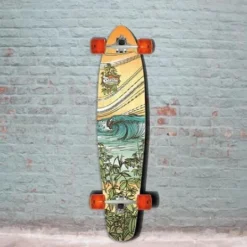 Down Wind Sports Stella 40 Kicktail Bamboo Breaker Longboard