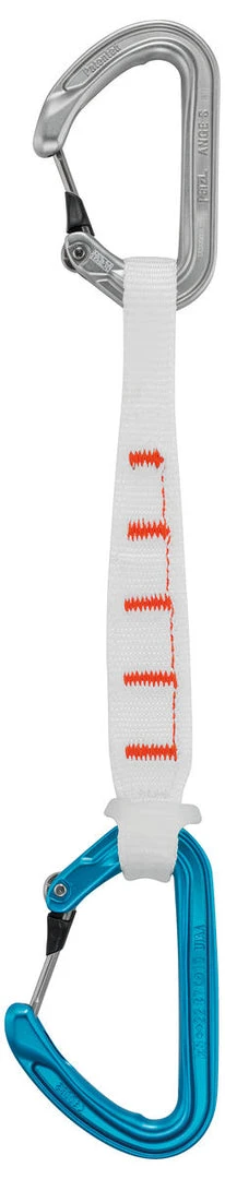Down Wind Sports Petzl Ange Finess Quickdraw, ANGE S Top, ANGE L Bottom, 17cm