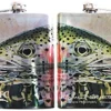 Montana Fly Company Accessories MFC Stainless Steel Hip Flask Sylvesters Rainbow Reflection