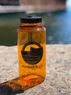 Down Wind Sports Nalgene Pictured Rocks 32oz Wide Mouth Clementine