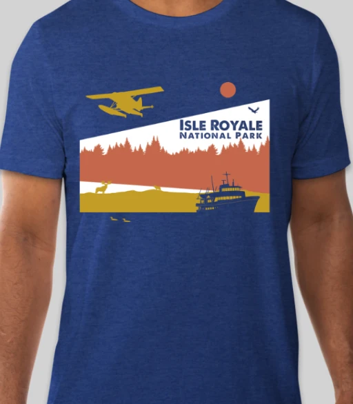 Flash Sale 🧨 Down Wind Sports Local Goods Isle Royale Plane & Ship Tee 🧨 1 Down Wind Sports Local Goods Isle Royale Plane & Ship Tee