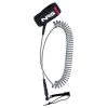 NRS Coil SUP Leash Black Safety Equipment
