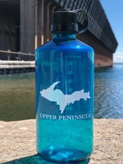 Down Wind Sports Nalgene UP 32oz Narrow Mouth Trout Green Water Bottles & Drinkware