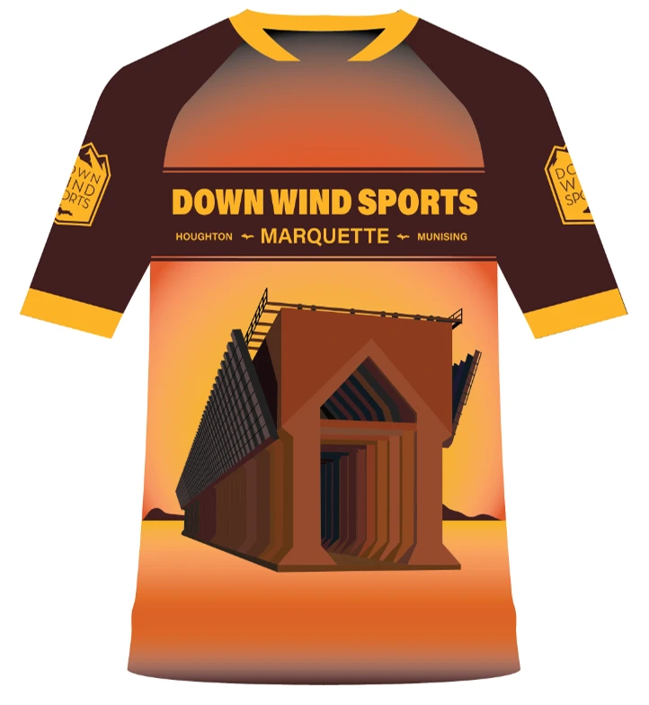 Best Sale 👏 Down Wind Sports Bike Apparel Marquette Ore Dock Mountain Bike Jersey 🌟 1 Down Wind Sports Bike Apparel Marquette Ore Dock Mountain Bike Jersey