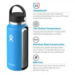Hydroflask Hydro Flask 32 Oz Wide Mouth W/Flex Cap Hiking & Camping Accessories