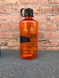 Down Wind Sports Nalgene Black Rocks 32oz Narrow Mouth Orange Water Bottles & Drinkware