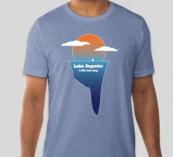 Down Wind Sports Local Goods Lake Superior Depth Tee